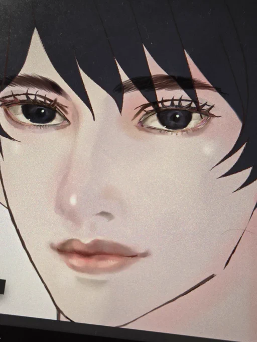 #wip 7 #イラストメイキング お目目途中まで 学生の頃の美術の時間を思い出しながら塗ってます チアキ 二次創作
