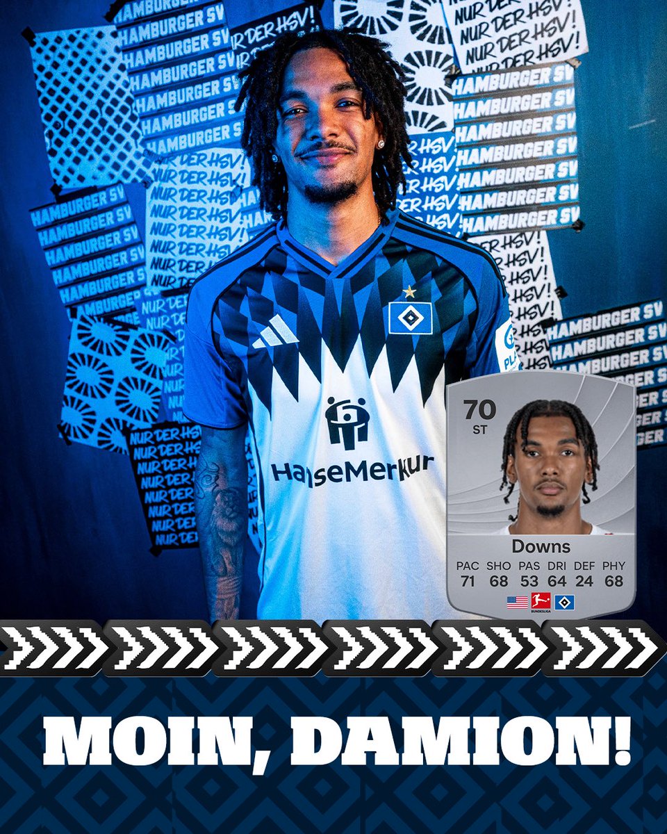 HSVeSports's tweet image. Willkommen an der Elbe Damion #Downs! 🇺🇸🔷 Verstärkung für unseren Angriff! ⚽️

#HSVeSports #eRothosen #nurderHSV