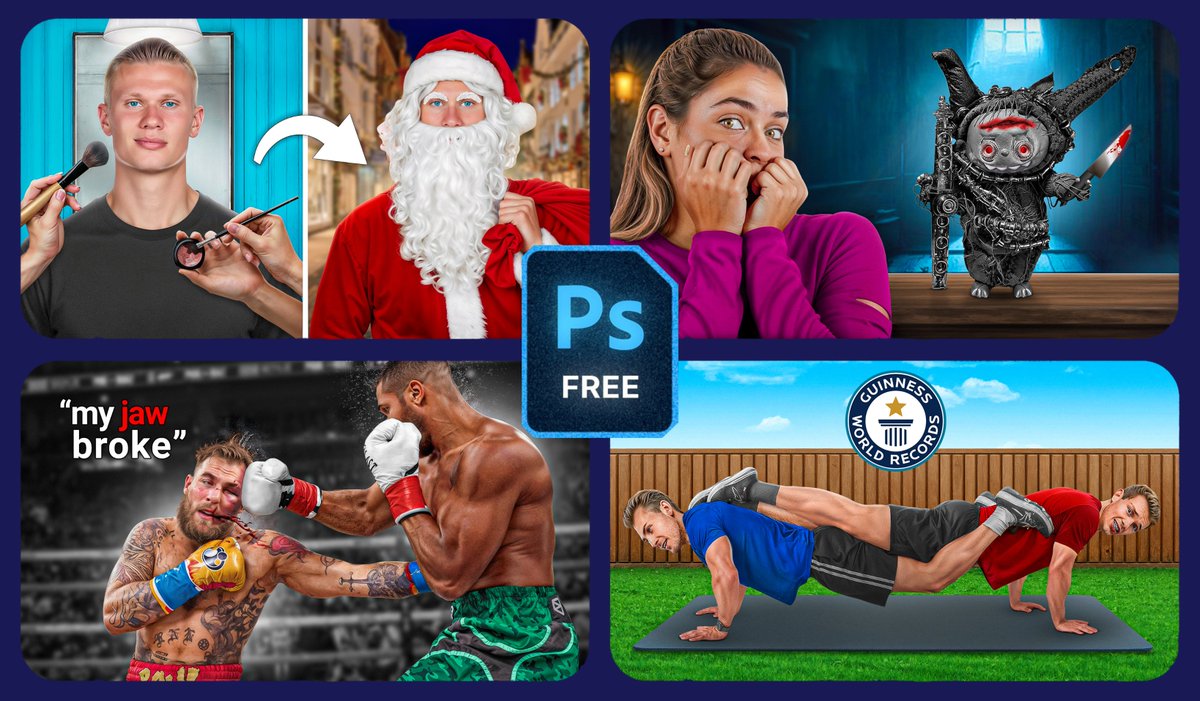 FREE 4 thumbnail PSDs giveaway to help you learn and level up your thumbnail game 🔥

- Like
- Follow
- Repost
- Comment (MHJ)

I'll share the PSD files in your DM!