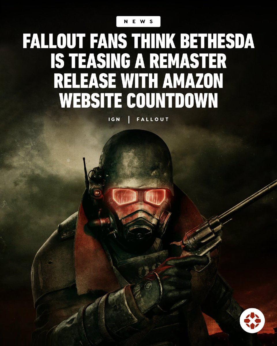 IGN's tweet image. There is a mysterious countdown timer on Amazon’s official website for its Fallout TV series that is set to unlock when the Season 2 finale comes out — but fans think it might also signal the shadowdrop of a Fallout 3 or New Vegas remaster. bit.ly/4bkpMu2