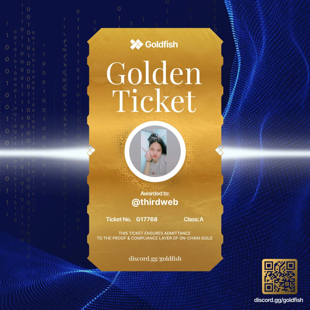 Over-collateralized gold, built for CT.

Golden Ticket in hand.

where? discord.gg/goldfish