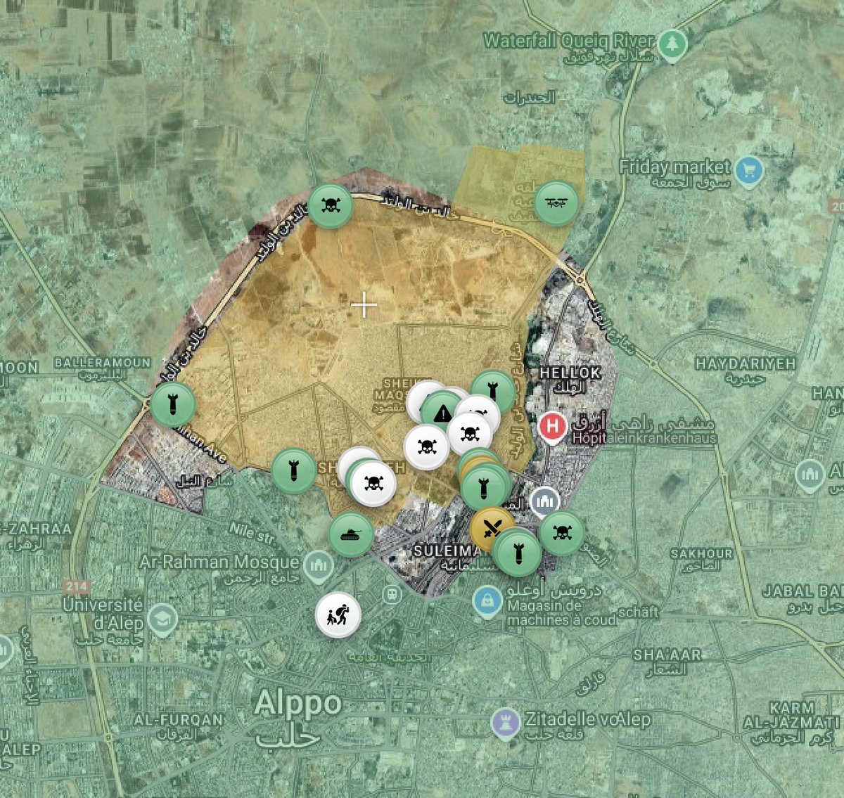 In #Aleppo (#Syrien) begehen die Dschihadisten von #HTS (Al Qaida, ISIS) und #SNA (#Türkei, #ISIS, #AlQaida) ein Pogrom an den #Kurden der Stadt. Die ethnische Säuberung läuft und viele Zivilisten werden ermordet. 

Die #SDF (mit #YPG/#YPJ) versuchen verzweifelt die Menschen zu