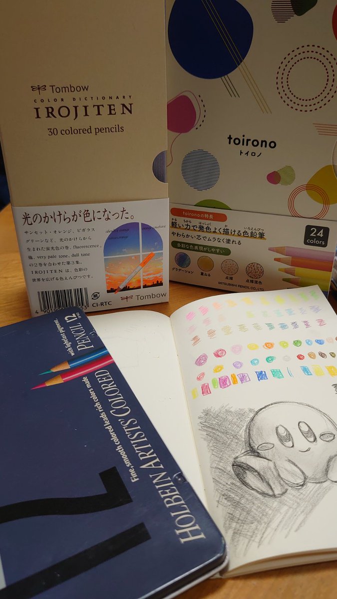 新しい画材を買ったので持ってる画材と比べながらお試し。 Tombo