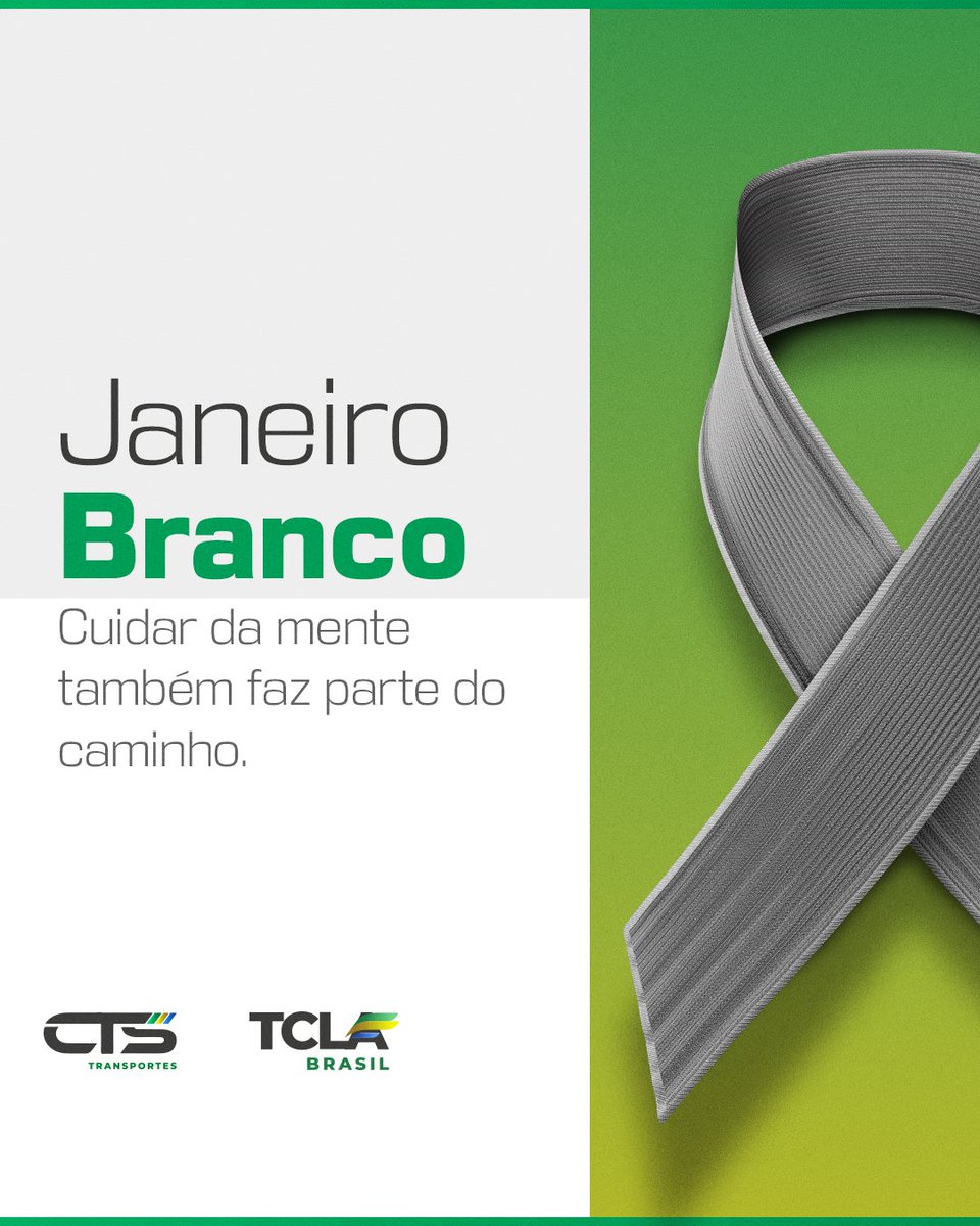 ctstransportes's tweet image. Janeiro Branco é o momento de refletir sobre a saúde mental.

🚚 Na CTS, a saúde mental é prioridade para garantir um ambiente seguro e eficiente.

Veja completo em: instagram.com/p/DTNUiOyiQeT/…

#janeirobranco #ctstransportes #tclabrasil