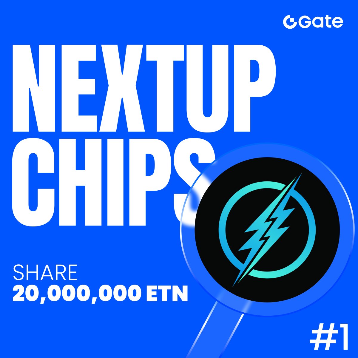 Highly recommended NextUp Chips #1: Electroneum (ETN) 💰 20,000,000 ETN  reward pool by GATE How 👇 • Trade ETN spot ≥ $100 • Earn a fixed 5,000 ETN  per eligible user 🕒 Jan 7 – Jan 17, 2026 (ET) #crypto