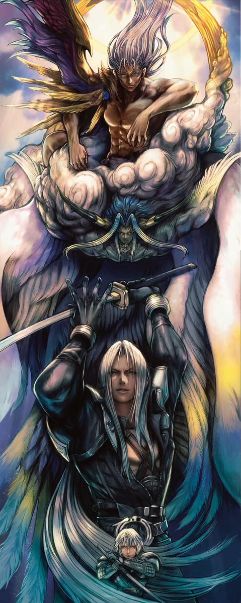 TropicalMaku's tweet image. Nomura went crazy with this Sephiroth art 🔥🔥🔥