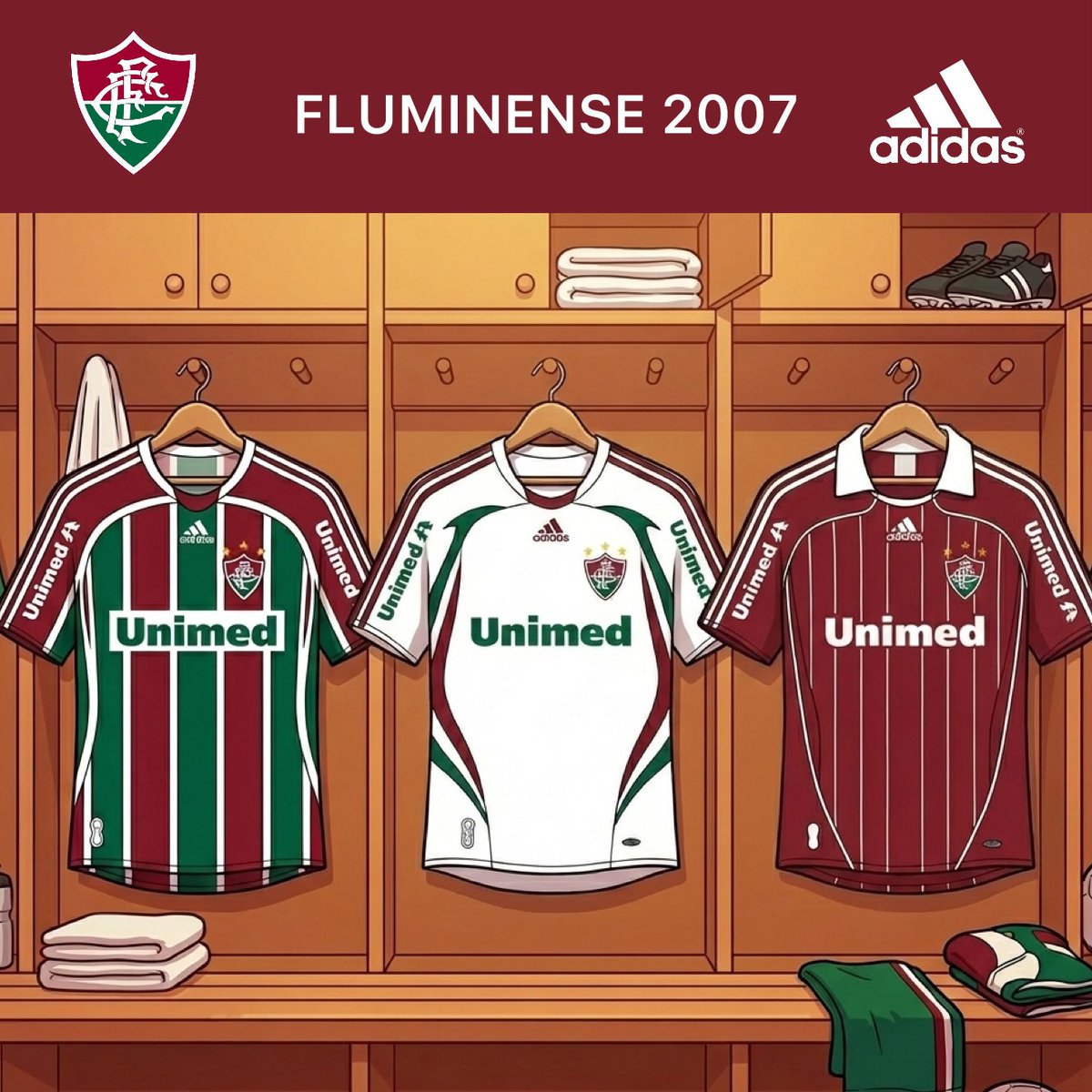 futnostalgico's tweet image. Camisas do Fluminense em 2007.

Nostálgico!