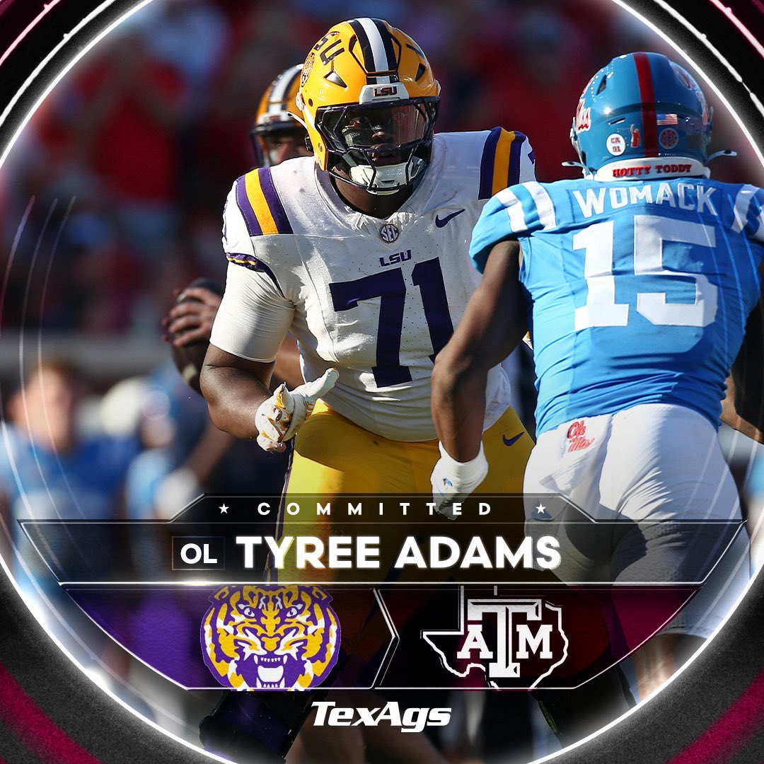 TA_Recruiting's tweet image. I’ll take my morning ☕️ with an offensive line commitment. Thanks 🤝 

Welcome to Aggieland, @TAdams1_ 👍