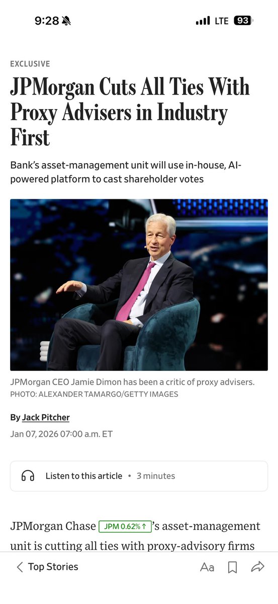 Someone will create an AI proxy advisor to replace ISS and Glass Lewis. 

JP Morgan is already doing it internally.