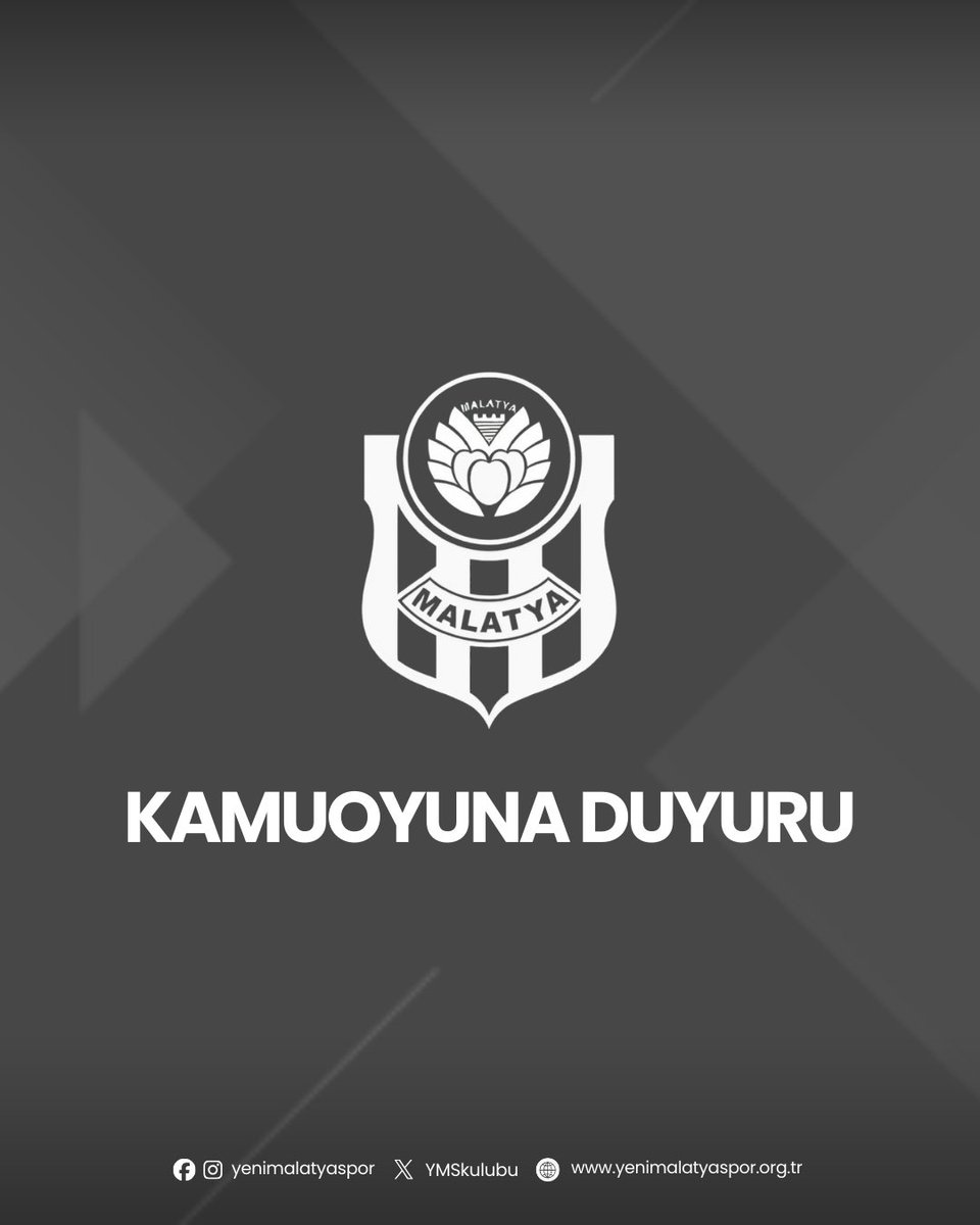 YMSkulubu's tweet photo. KAMUOYUNA DUYURU 📣 https://t.co/5rTeY0P7RX