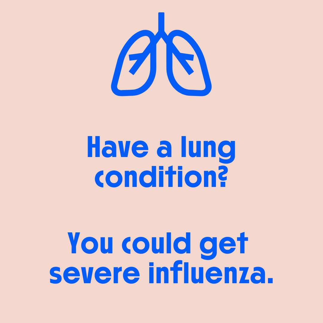 WHO_Europe's tweet photo. Have a lung condition?
You could get severe influenza.
Schedule your flu vaccination soon - #LikeOnlyYouCan https://t.co/Z70EJnlo80
