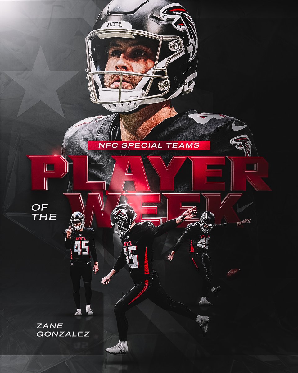51-yard field goal
40-yard field goal
38-yard field goal
38-yard field goal
Your NFC Special Teams Player of the Week, Zane Gonzalez! 🔥
