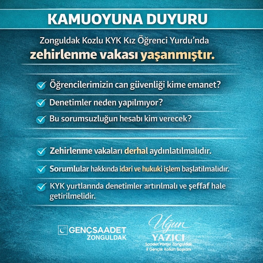 Kamuoyuna Duyuru!
#yanındayız