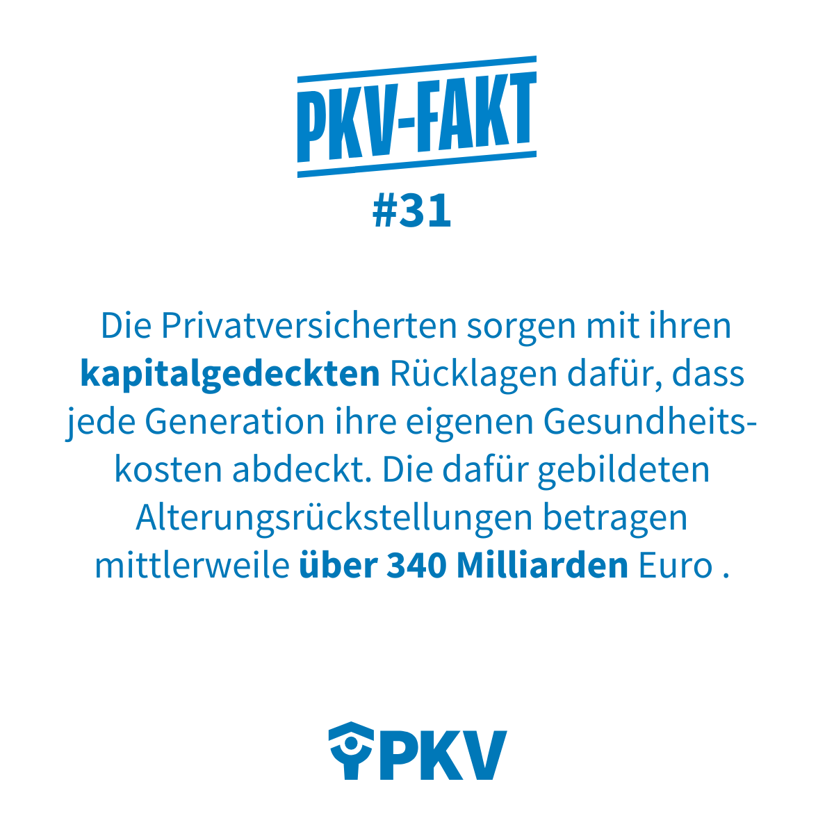 pkv_verband's tweet image. "Die Ergebnisse der Kommissionen müssen in mutigen Strukturreformen münden". Das sehen wir genauso. Dazu zählen zwingend mehr Kapitaldeckung und Eigenverantwortung. Nur so stellen wir #Gesundheit &amp;amp; #Pflege generationengerecht auf. Die PKV zeigt, wie es geht.