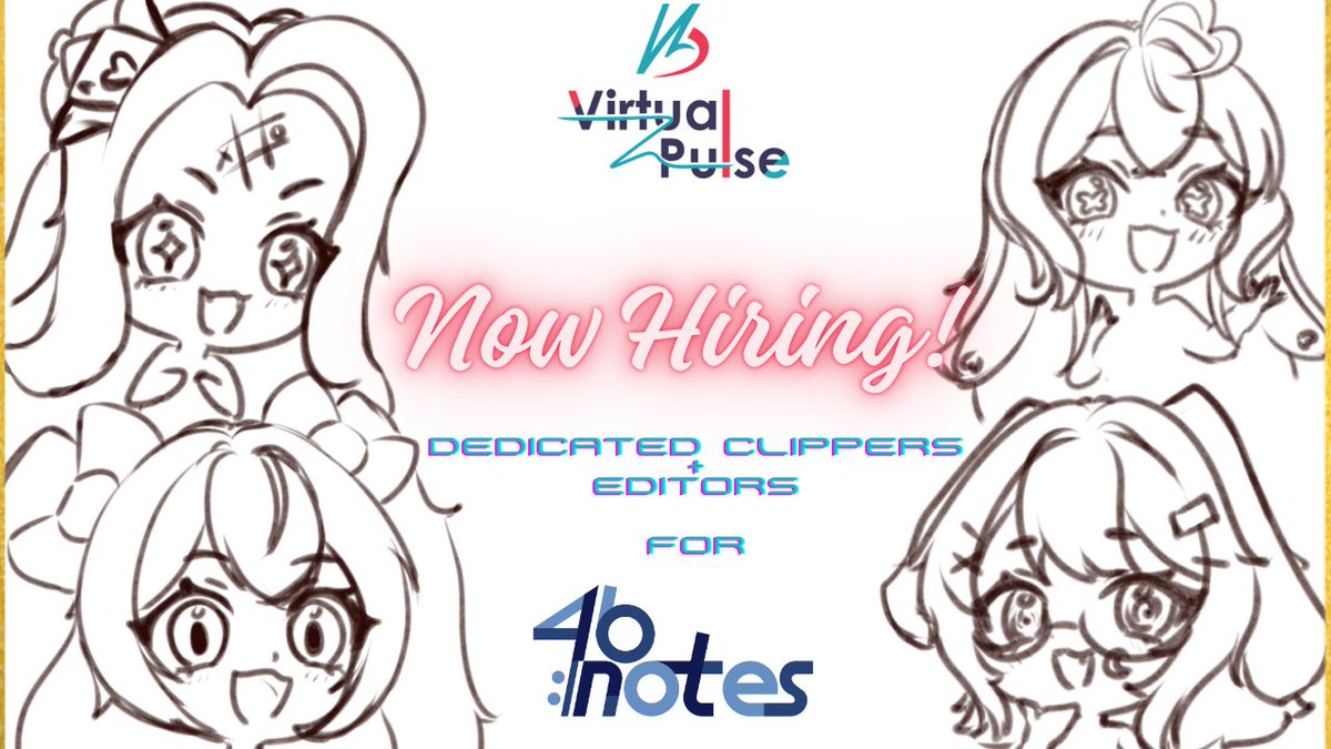 We are currently looking for dedicated Clippers and Video editors for our talents of 46 Notes. 
If you are interested comment your portfolio below.