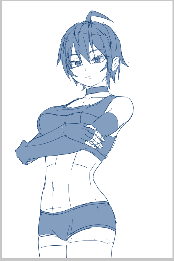 イラスト練習⑤ 続3Dモデルから 