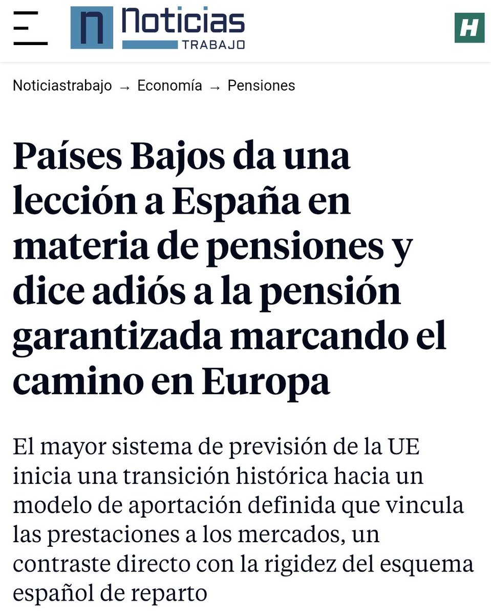 crismartinj's tweet image. Países Bajos elimina la pensión garantizada y lo venden como modernización. En realidad, es una demolición. Cuando una pensión deja de estar garantizada, el Estado deja de proteger la vejez y la entrega al mercado.

El trabajador ya no tiene un derecho. Tiene una apuesta. Su…