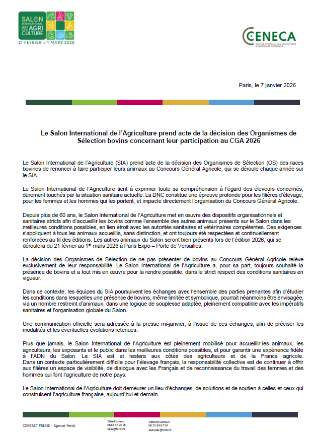 Salon International de l'Agriculture tweet media