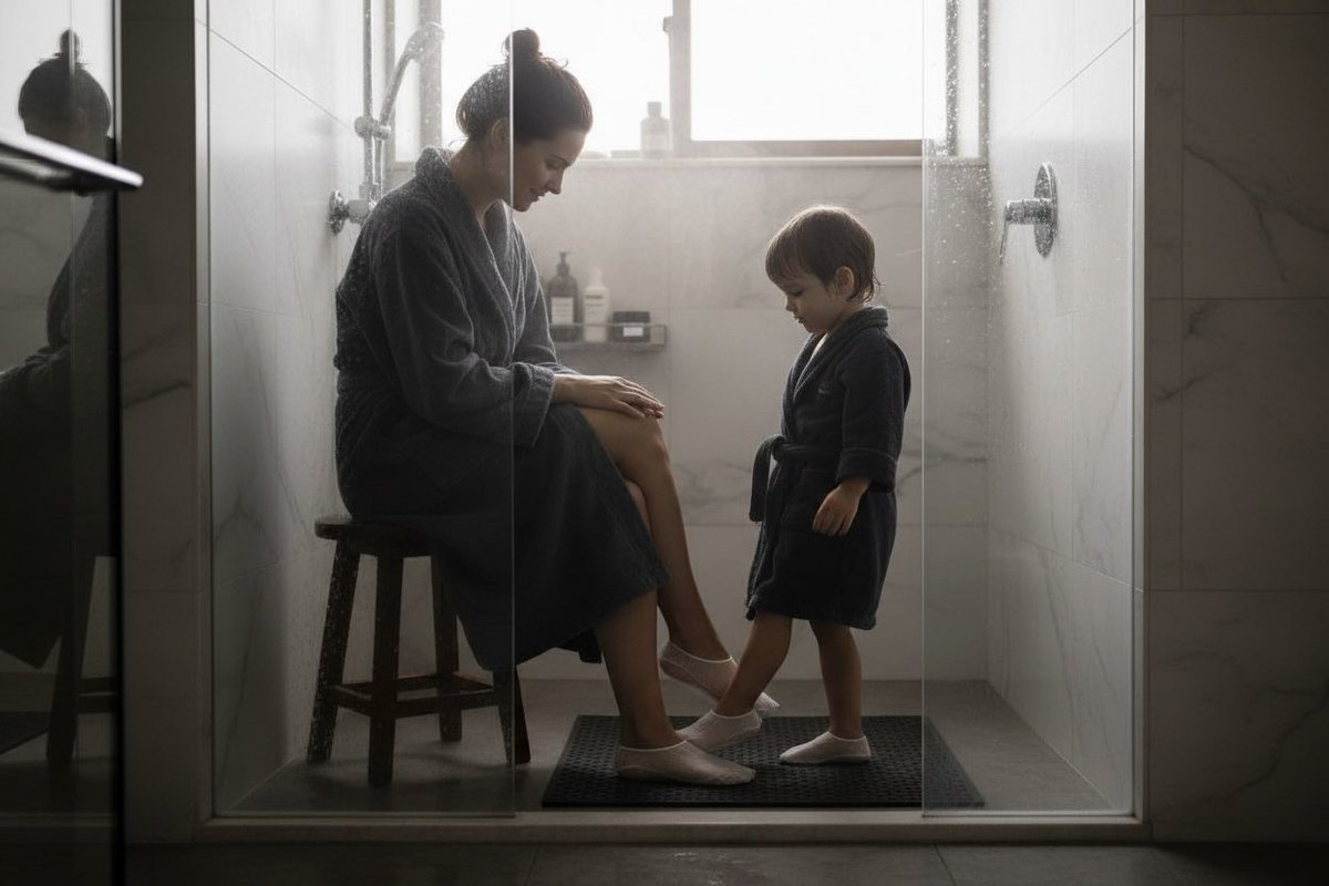 theshowersock's tweet image. Family trips coming up? Pack protection for everyone.🙌🏽✔️🚿

Shower socks in sizes for the whole family—safe showers wherever you go. ✈️
#shower #selfcareroutine #vacationmode #showersock #family #for #familyfirst

Order at showersock.com