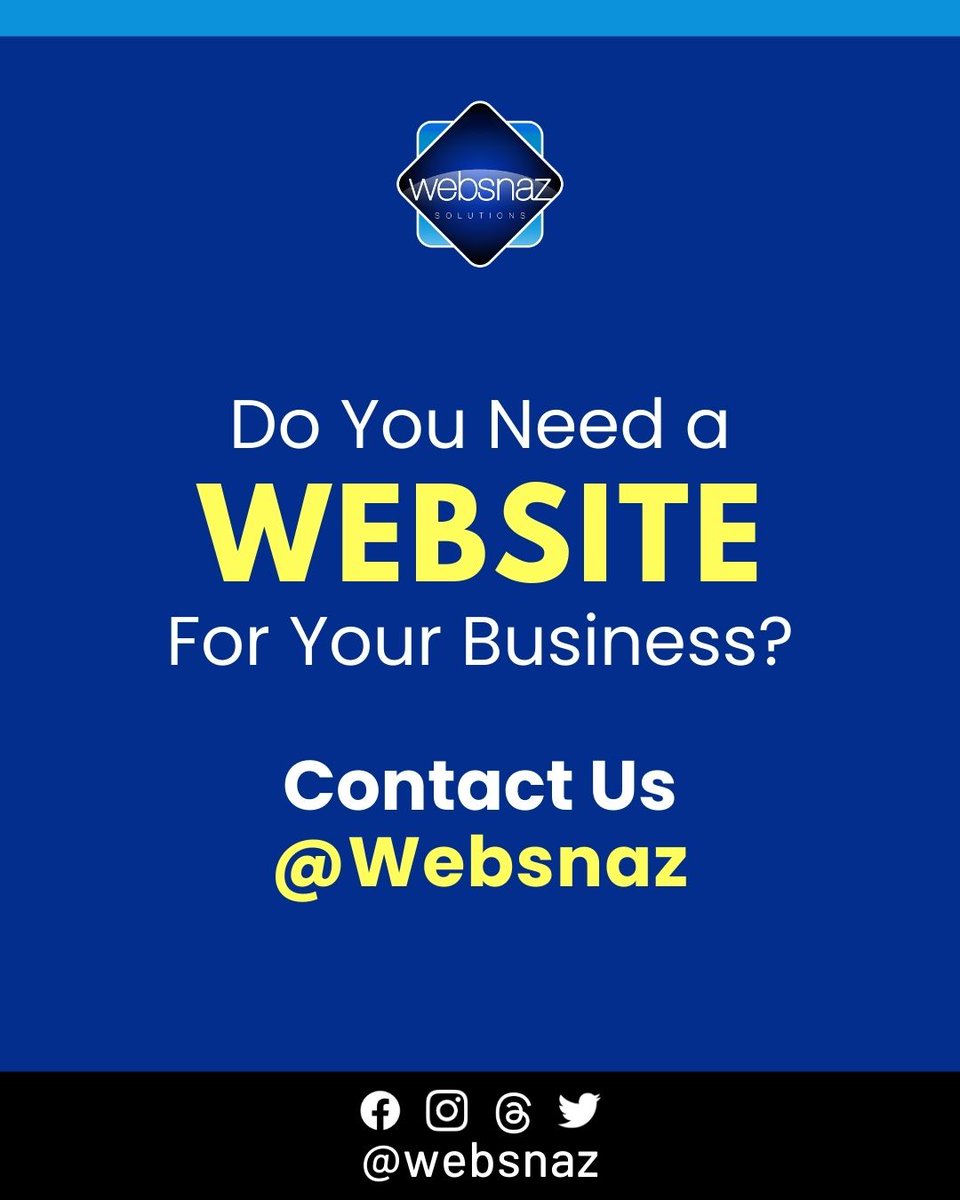 WebSnaz's tweet photo. @retweets_9ja Hello Business Owners in Africa!
Contact Us @WebSnaz if you need A WEBSITE for your Business.
Send us a DM @WebSnaz https://t.co/WJEJ11zYgX