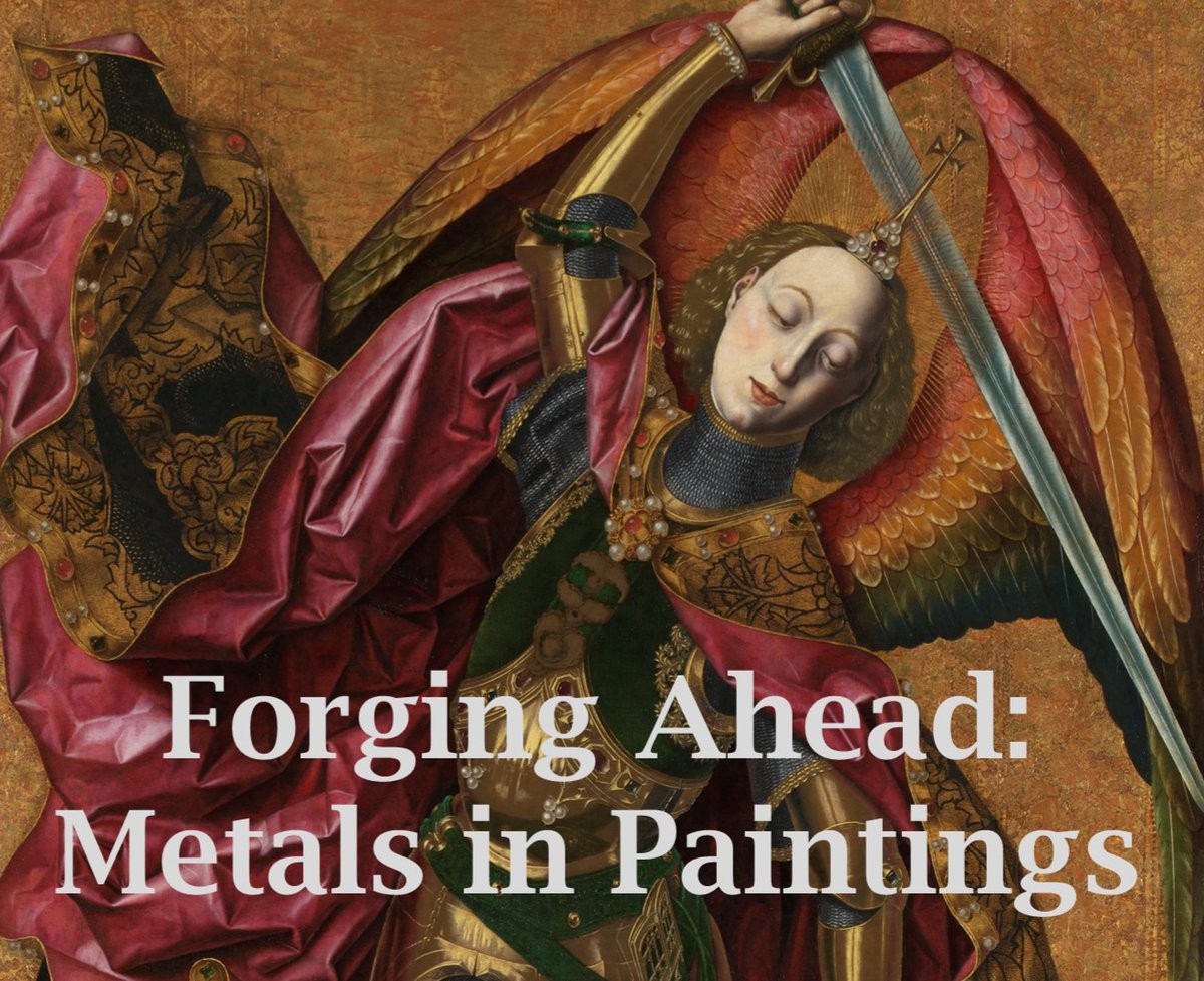 BAPCR conference call for papers - Forging Ahead: Metals in Paintings - mailchi.mp/5b6008945e49/b…
(Image: Bartolomé Bermejo, Saint Michael Triumphant over the Devil with the Donor Antoni Joan (NG6553)
© The National Gallery, London.)