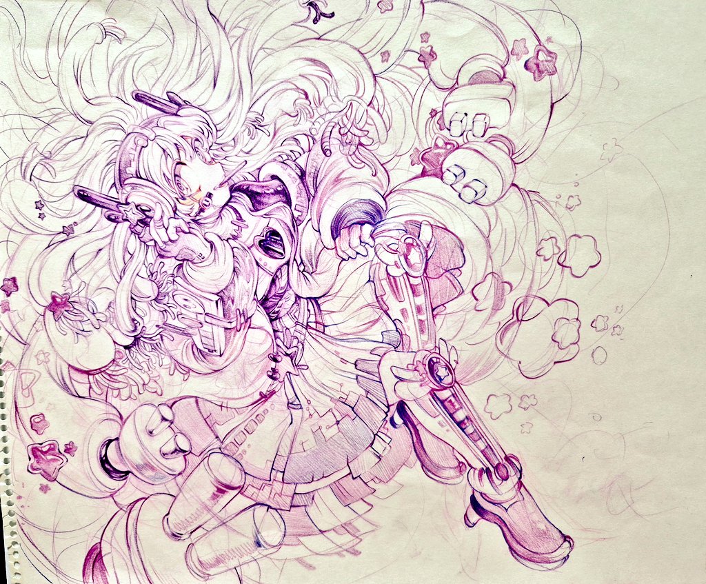 megUwU_XD's tweet image. 전시도 끝났겠다
제일 시간 많이 들인 그림 중 하나만 단독으로.