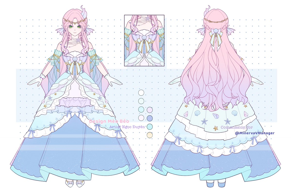 New outfit! ❤️ My dreams of becoming a pink ocean princess are finally coming true 🥹

Always remember to be honest with yourself about what you like and who you want to be 🫶

Design &amp; Art by @/tessa_tat