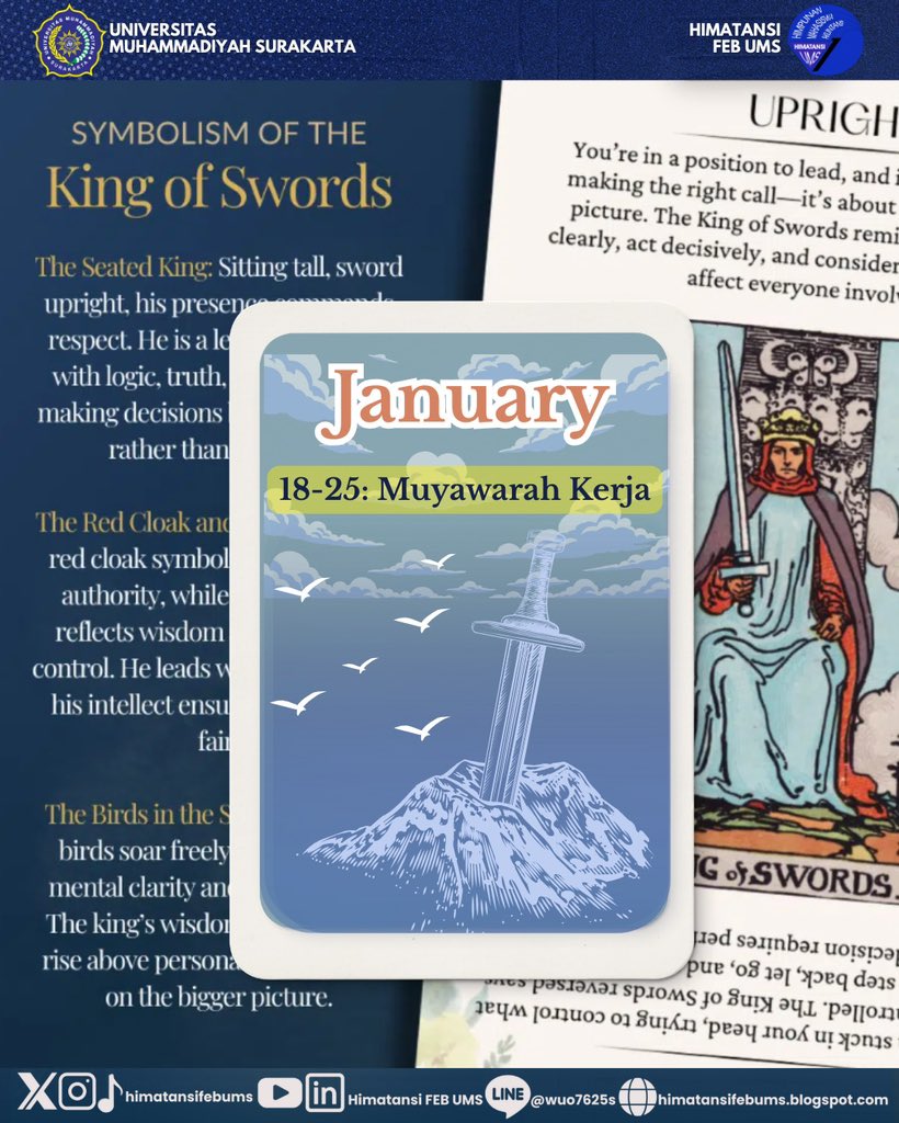 [𝐊𝐀𝐋𝐄𝐍𝐃𝐄𝐑 𝐇𝐈𝐌𝐀𝐓𝐀𝐍𝐒𝐈 𝐅𝐄𝐁 𝐔𝐌𝐒 𝐉𝐀𝐍𝐔𝐀𝐑𝐈]

Halo, Rekan HIMATANSI FEB UMS! 🙌🏻

18-25: Musyawarah Kerja

#HIMATANSI2025
#SmartInAccounting
#SmartInLife
#Calendar