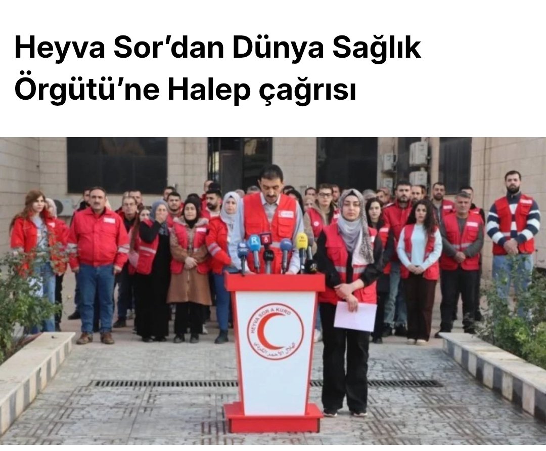 Geçici Şam yönetimi Halep kentinde başlattığı saldırılarla Halep'de bulunan bir hastanenin yanısıra sivillere yönelik saldırıları hem savaş hem de insanlık suçudur. Saldırılar derhâl durdurulmalıdır. Bölgeden Dünya Sağlık Örgütü'ne çağrılar yapılıyor!

<a href="/sesgenelmerkezi/">SES Genel Merkezi</a>