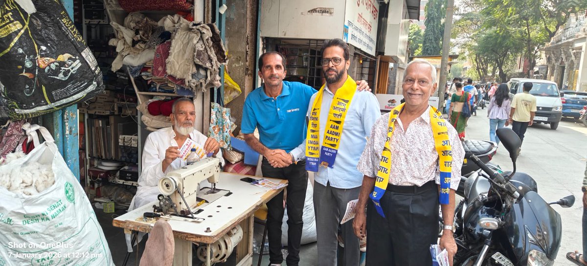 RiteshPatell's tweet photo. BMC 2026 morning Campaign in Charkop ward.30
@AAPMumbai @AAPDelhi @PreetiSMenon https://t.co/OPzA3rPb25