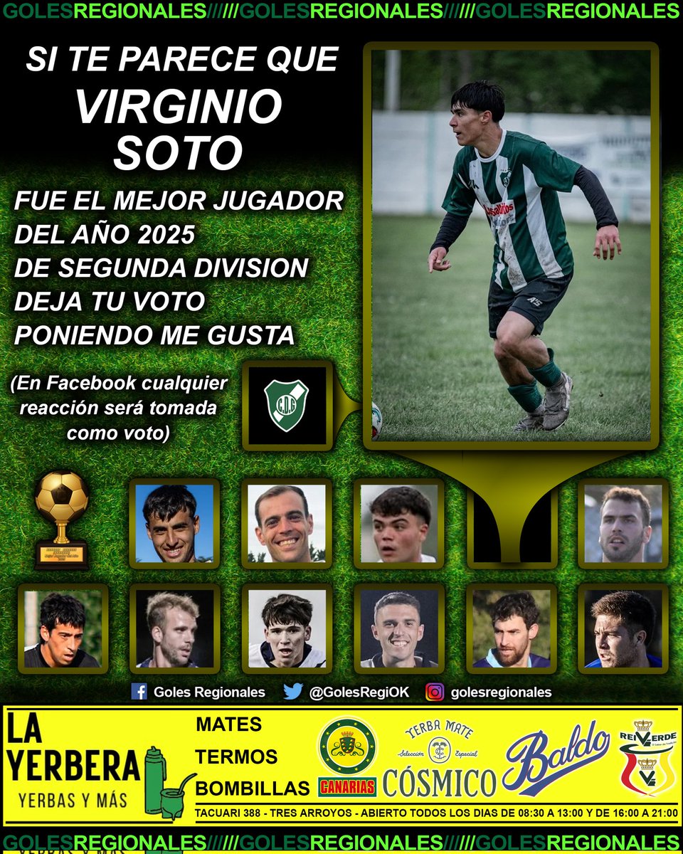 GolesRegiOK's tweet photo. Para votar a este jugador como el mejor del año 2025 de Segunda División ponele MG a esta publicación 👇👇👇 https://t.co/VVTFRP9PC2