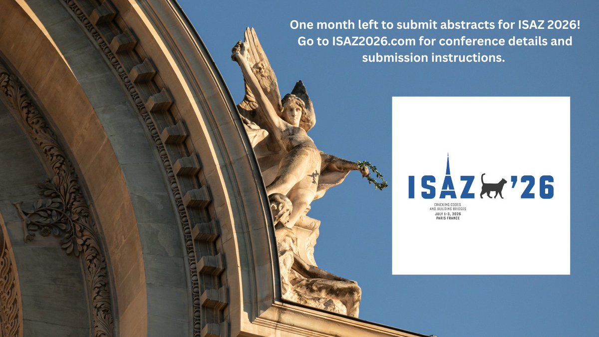 International Society for Anthrozoology (ISAZ) tweet media