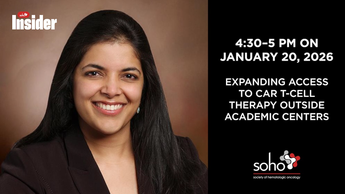 Society of Hematologic Oncology (SOHO) tweet media
