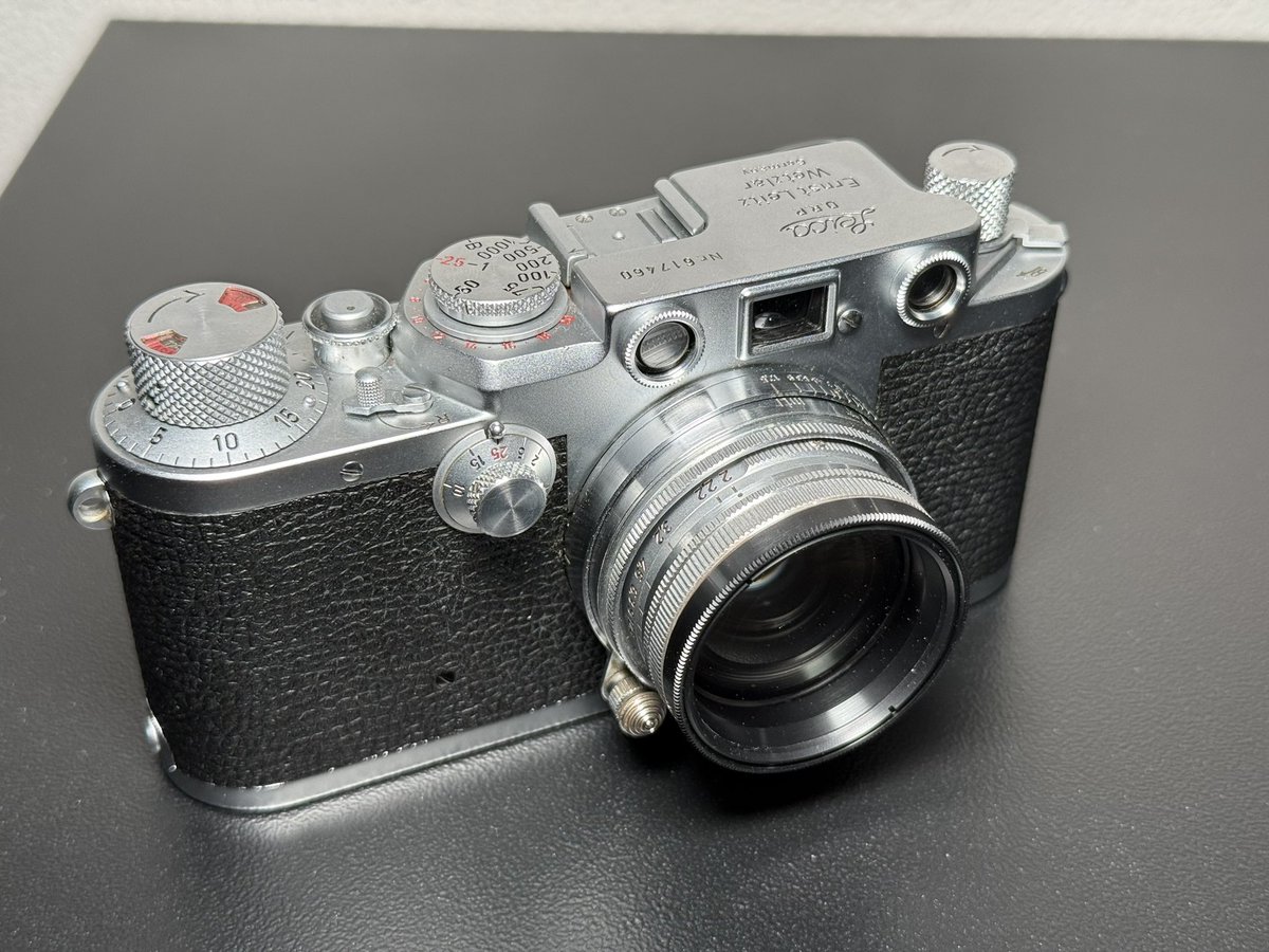 バルナックライカⅢf＋ズミタール！ 沈胴式レンズを収納しても使えるの