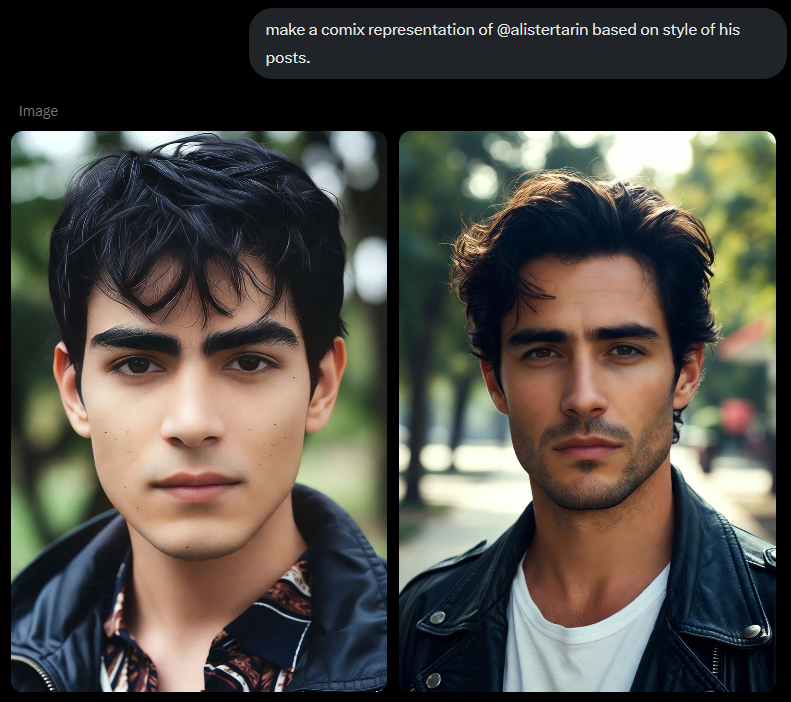 i asked grok to do a representation of me. and it decided that i am from the middle east. ha ha, السلام عليكم, блин :)