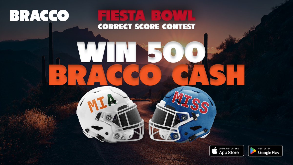 WIN 500 BRACCO CASH🚨

1. Follow <a href="/PlayBracco/">Bracco</a> 
2. Like &amp; RT this post 
3. Reply with the correct score for the Miami vs Ole Miss game

*Prize will be split between. everyone who guesses the correct score