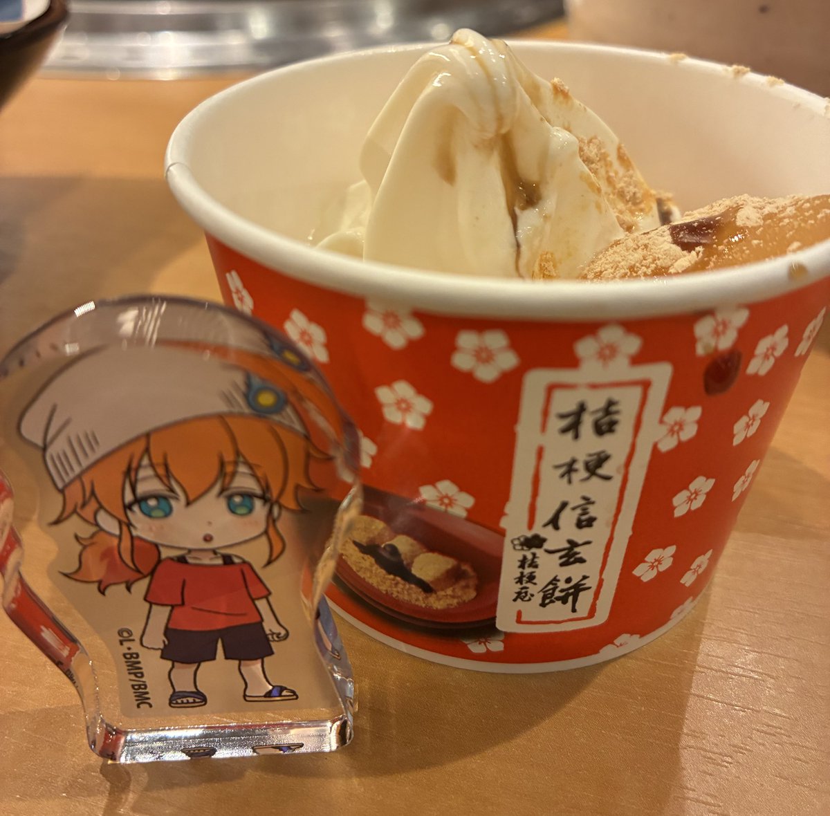 アリババくん、焼肉きんぐのなんとかっつーデザートだよ！期間限定桔梗信玄餅！
世間じゃ七草粥だってのにもう……
#ババめし