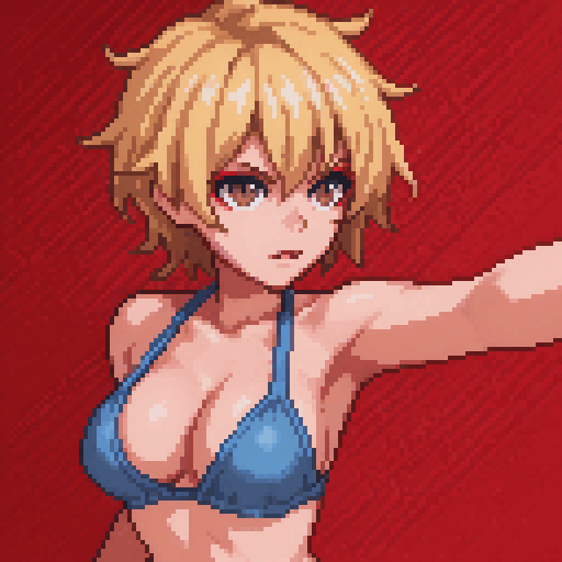 Hey you, stop right there! 🛑🫸 #pixelart #ドット絵
