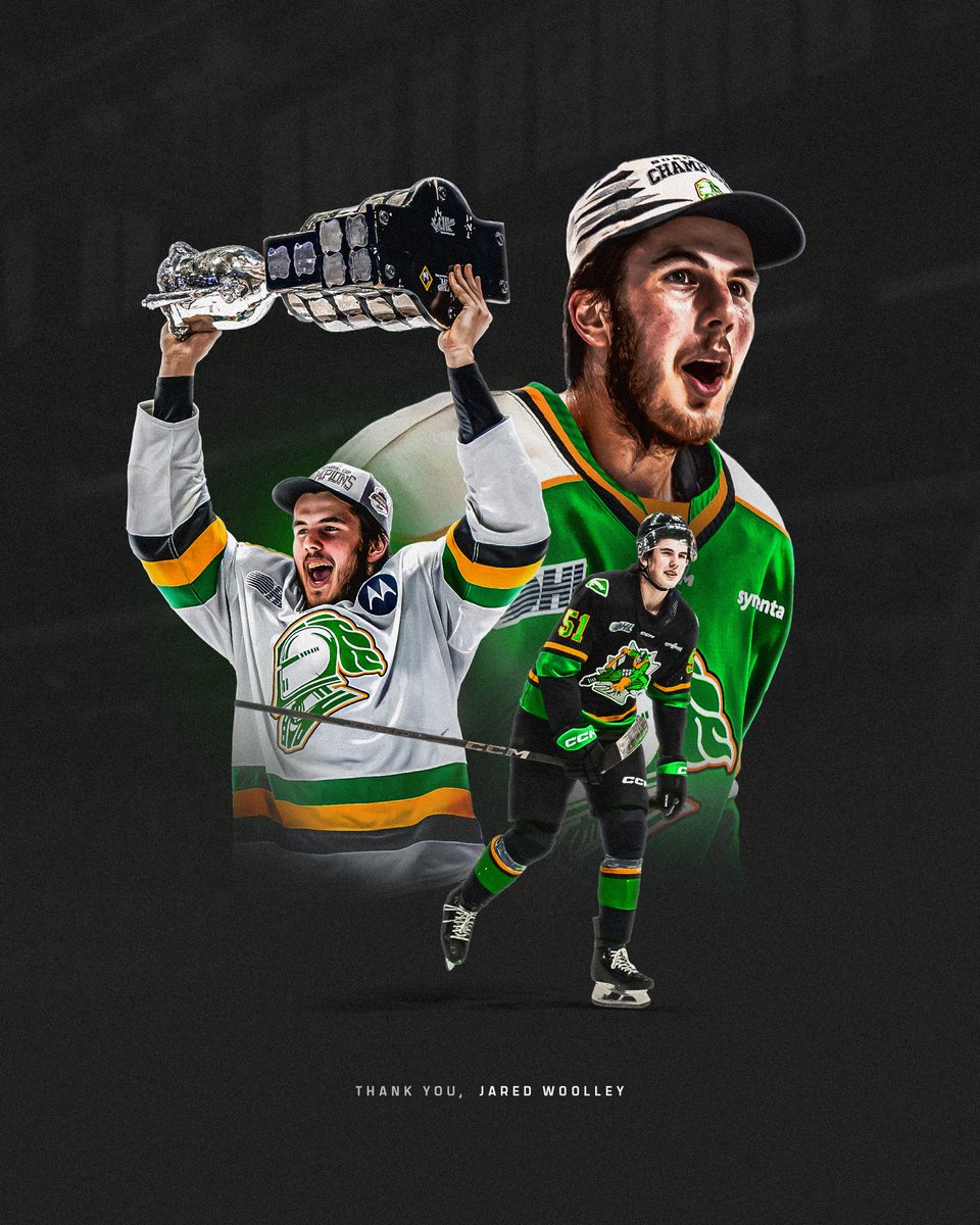 LondonKnights's tweet photo. Memorial Cup Champion, two time OHL Champion, and an amazing teammate.

Thank you for a memorable three years, Wolf ❤️ https://t.co/EQWE9Wy81N