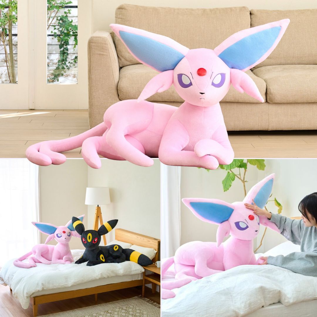 mecchaJP's tweet image. 💜✨ Snuggle mode: ON!
Life-size Espeon plush — bring this elegant Psychic Pokémon home and hug forever! 🐾
Would you snuggle it all day or take it on adventures first? 🌟💖 
#Pokemon #Lifesizepokemon #Espeon