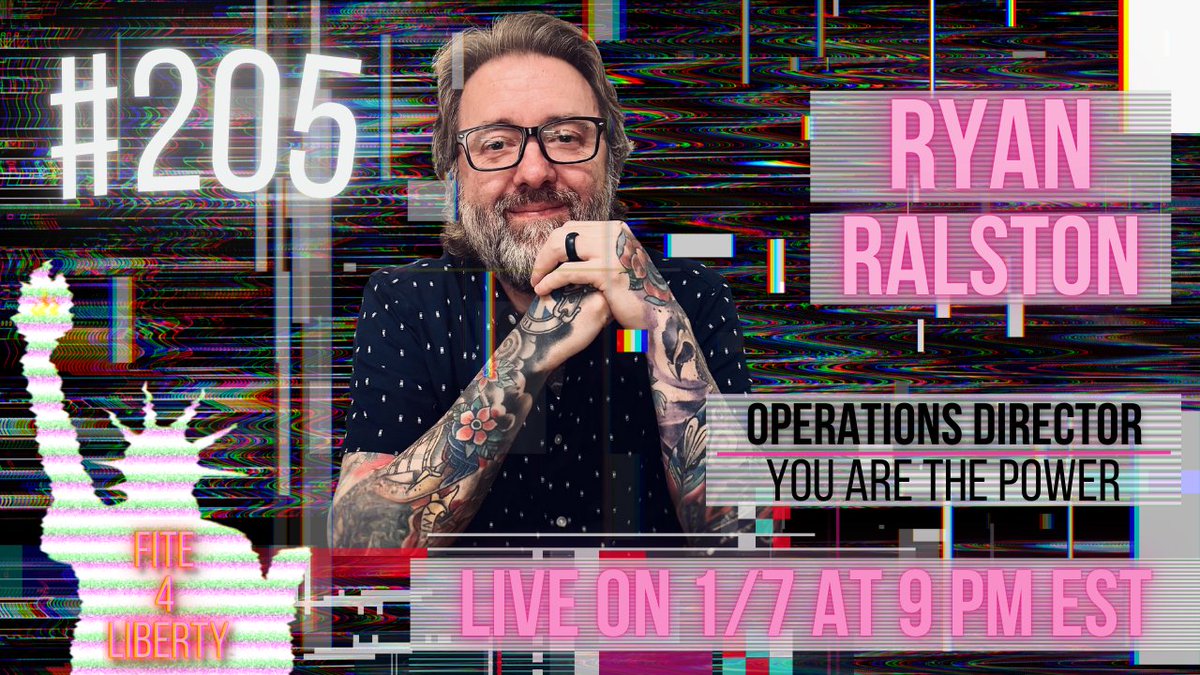 TONIGHT, as foretold by the powerful <a href="/RealSpikeCohen/">Spike Cohen</a>, Director of Operations and all around POWERHOUSE at You are the Power, Ryan Ralston joins the Fite!! He'll talk about his journey into the field of law, how he got involved with <a href="/YATPOfficial/">You Are The Power</a>, and the work he's done since!