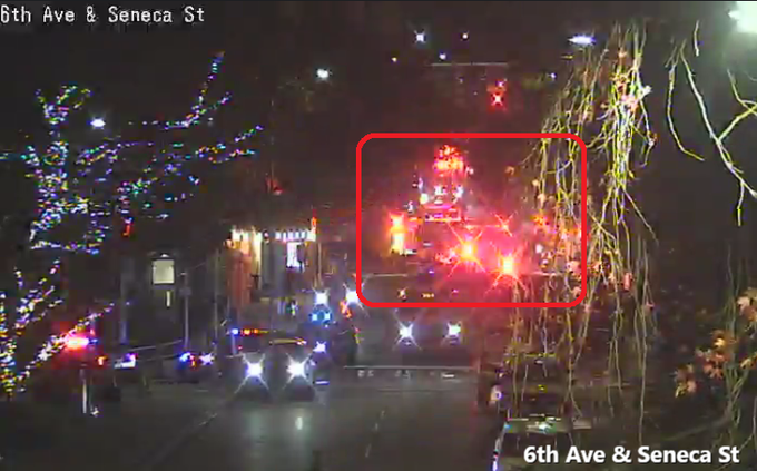 通行止め：セネカ通り