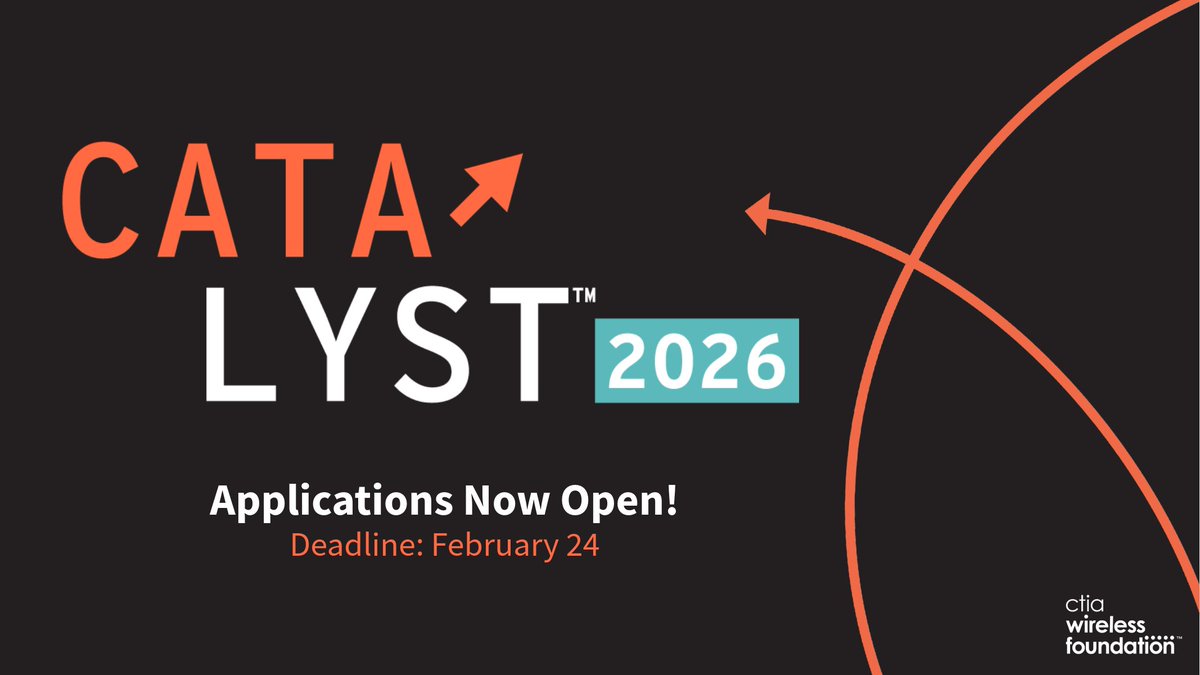 WirelessFdn's tweet image. Today we announced the launch of #Catalyst2026, our signature competitive grants program for early-stage social entrepreneurs creating impact through wireless innovation to help strengthen American communities and improve societies. Learn more: bit.ly/3N1iUrF