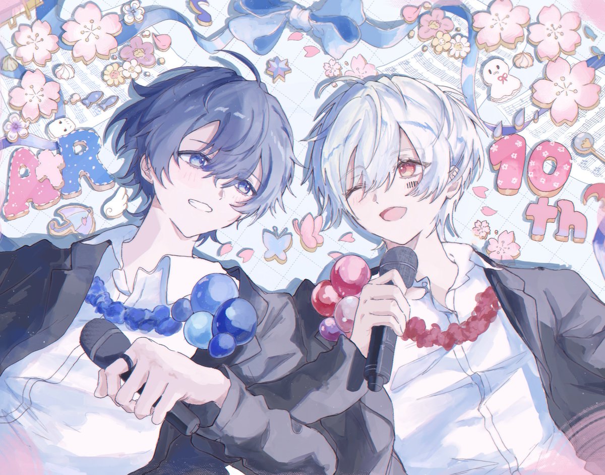 After the Rain結成10周年おめでとうございます🌸𓂃𓈒𓋜

 #AtR10周年  #AtR結成10周年
 #そらるの絵  #まふあーと