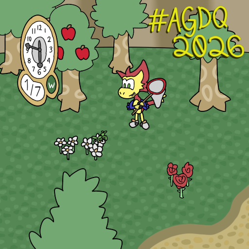 DeliciousQuils's tweet image. Bug catching! @GamesDoneQuick #AGDQ2026 #GamesDrawnQuick