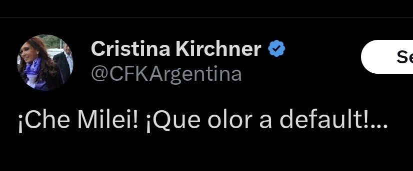stanleybostero's tweet photo. ¡Che Cristina! Están los dolares para pagar los vencimientos de deuda de enero.

La tenés bien adentro vieja delinciente de mierda https://t.co/hTFJ7xJfVZ