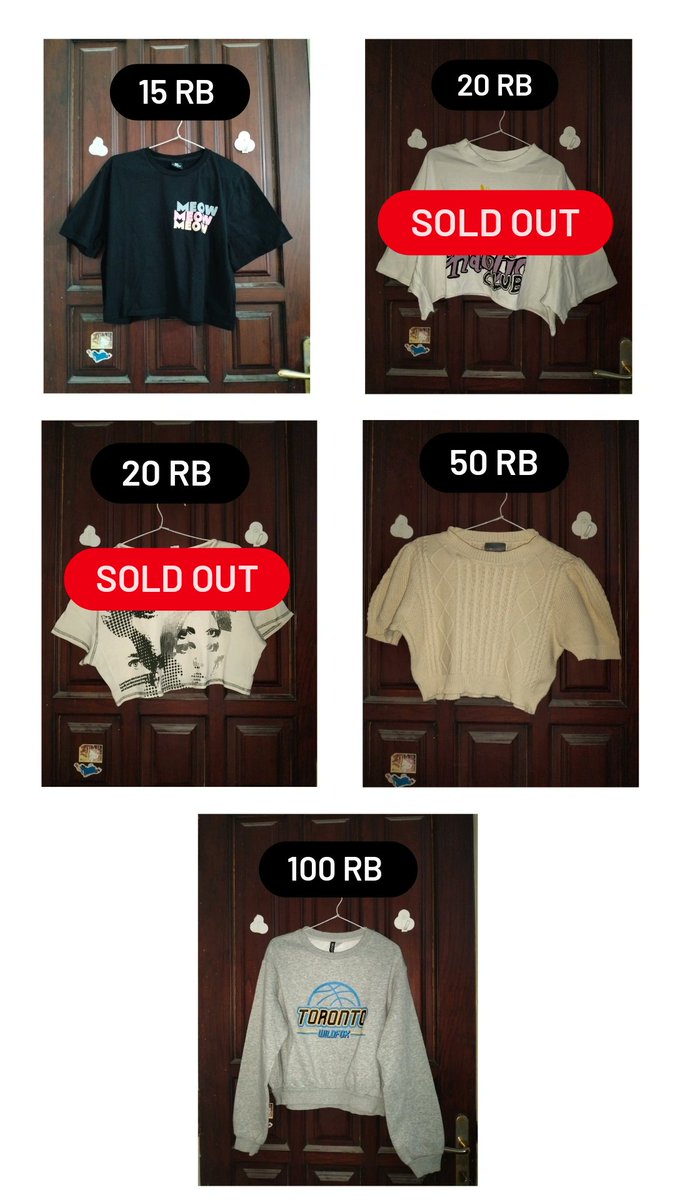 PrelovedwithVC's tweet photo. @mychyaberna Kami ada kak crop top rajut, kaos sama sweater gt monggo kalau minat dm aja ya kakkk https://t.co/xrIH45CjlO