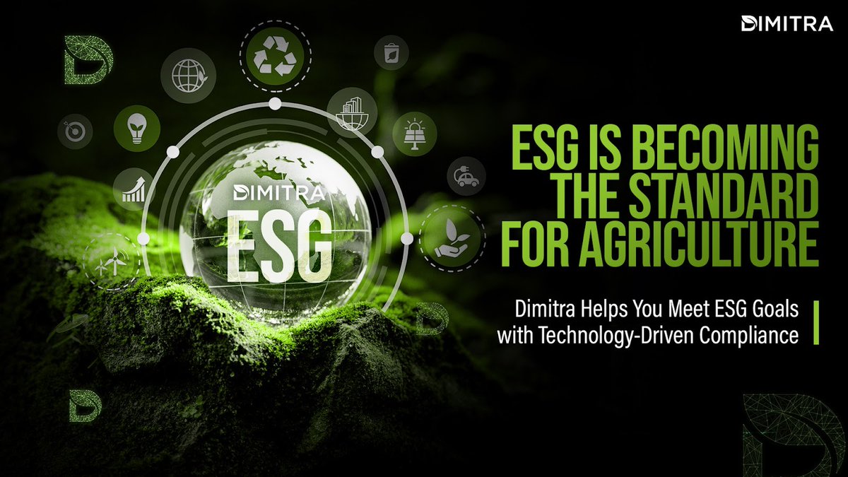 🌎 ESG isn’t just an option: it’s becoming the standard for sustainable agriculture.

📈 Dimitra makes it simple to align with global standards, unlock new revenue streams like carbon credits, and build trust with every harvest. Our tools bring clarity and efficiency to ESG.

ESG