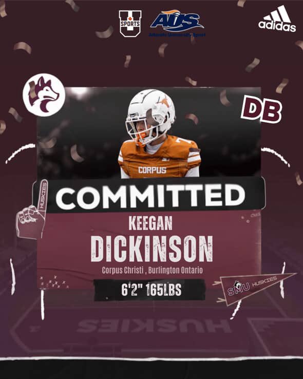 smuFTBL's tweet image. We are thrilled to announce the commitment of Keegan Dickinson from Burlington, ON, to our Pack!