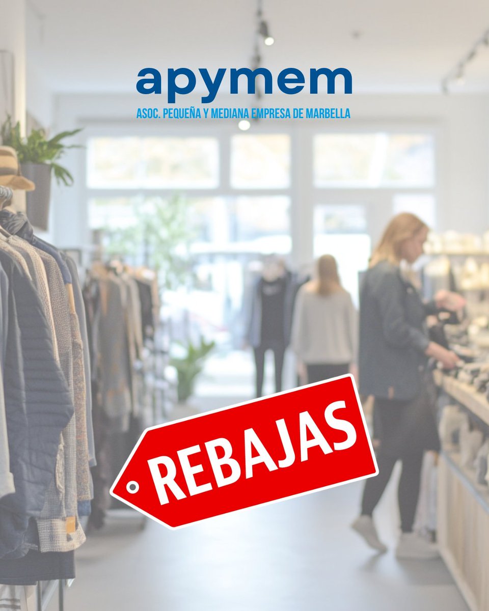 Apymem's tweet image. 🛍️ ¡Las Rebajas ya están aquí! ¿Nos vamos de compras? 🛍️

Este año, te invitamos a disfrutar de las rebajas mientras apoyas a nuestro comercio local. 🏘️✨

Aprovecha los descuentos, descubre las joyas de nuestras calles y, sobre todo, ¡haz que tu compra cuente!